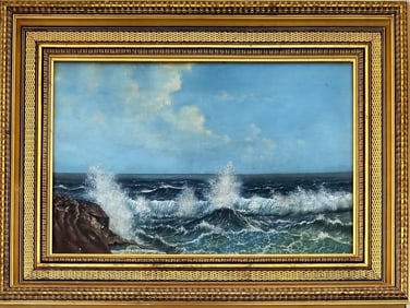 Amazing William Trost Richards Oil Board