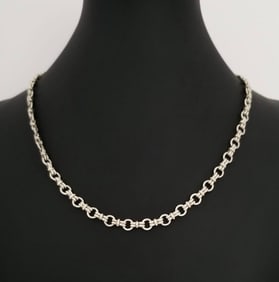 Amazing 925 Sterling Silver Modern Necklace