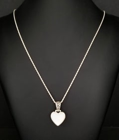 Amazing FT Italy 925 Sterling Silver Stone Necklace