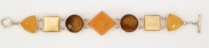 Amazing 925 Sterling Silver Multistone Bracelet