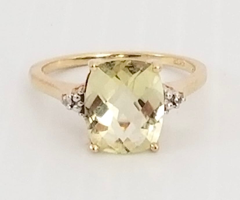 Amazing 10KT Gold Citrine Ring (1 of 7)