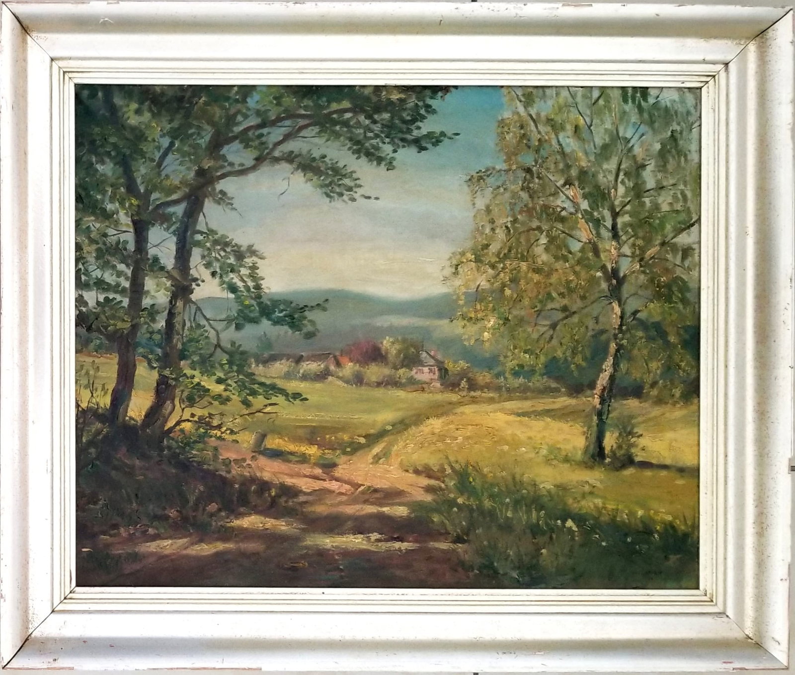 Amazing William L. Lathrop Oil Masonite (1 of 2)