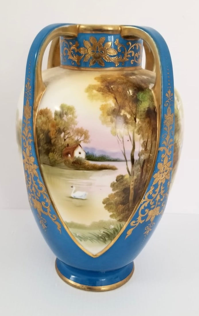 Amazing Vtg Nippon Hand Painted Unusual Vase (1 of 6)