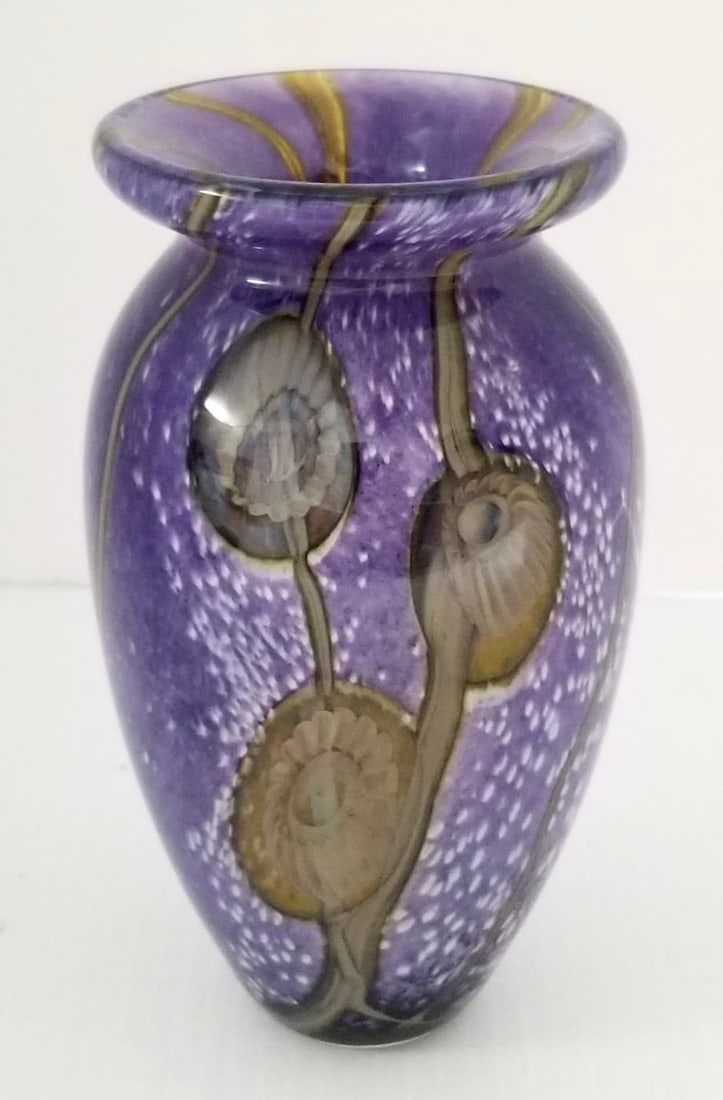 Amazing Robert Eickholt 2009 Signed Art Glass Vase (1 of 5)