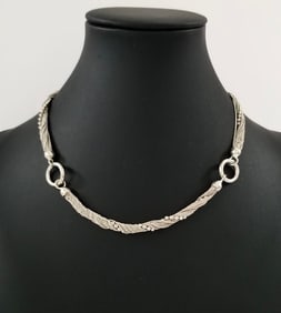 Amazing 925 Sterling Italy Modern Necklace