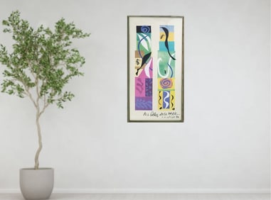 Amazing Vtg Henri Matisse 1950 Large Colored Lithograph