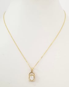Amazing 14KT Gold Pendant Necklace