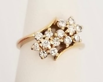 Amazing 14KT Gold Dimond Ring