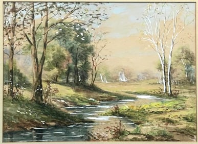 Amazing Willard Leroy Metcalf Watercolor Paper