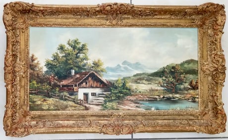 Amazing A D Greer Oil Canvas