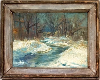 Amazing Louis Sloan Winter Canvas Board