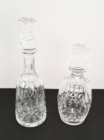 Amazing Waterford Clear Decanter Pair