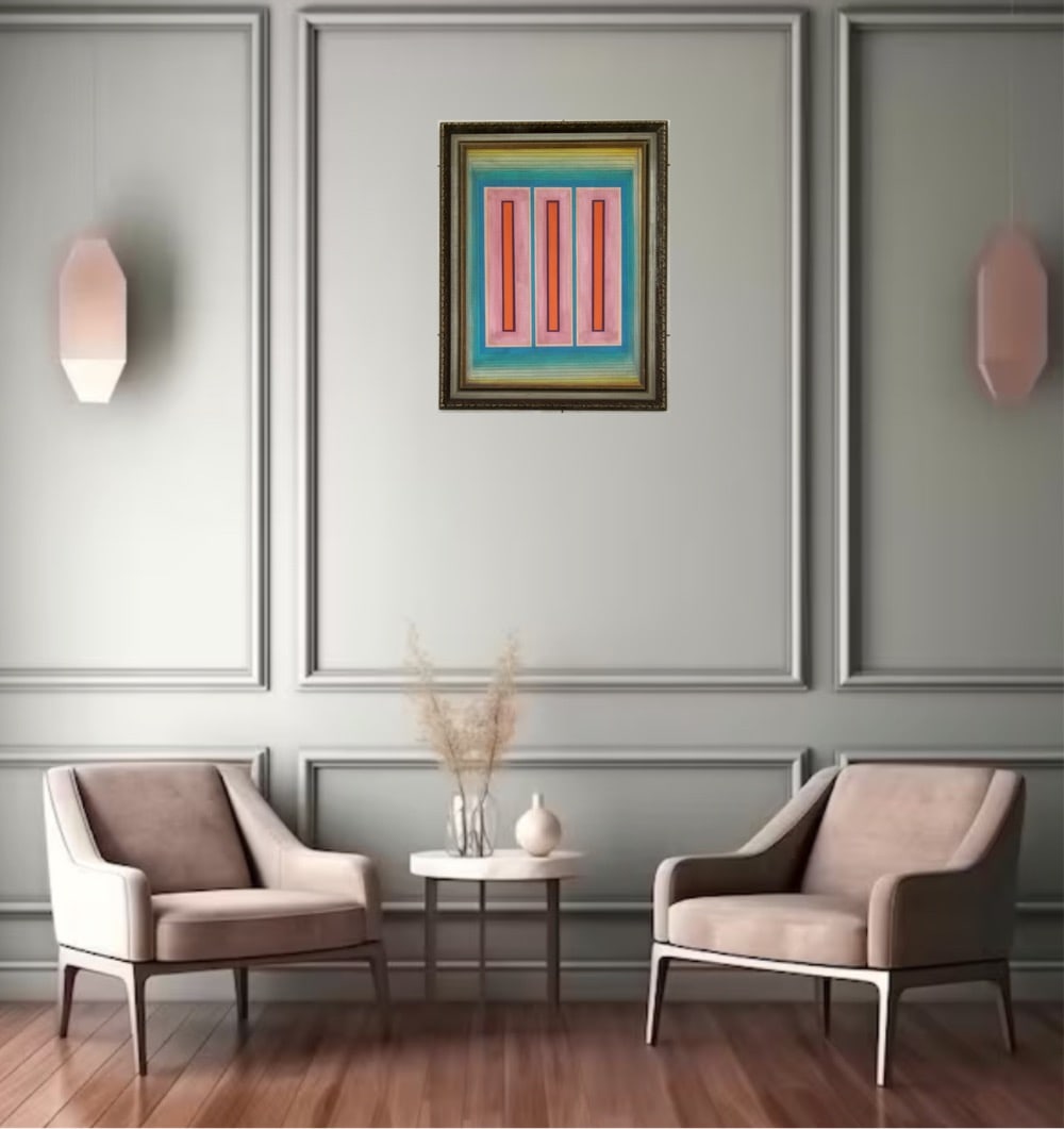 Amazing Richard Anuszkiewicz 1972 Acrylic Board (1 of 6)