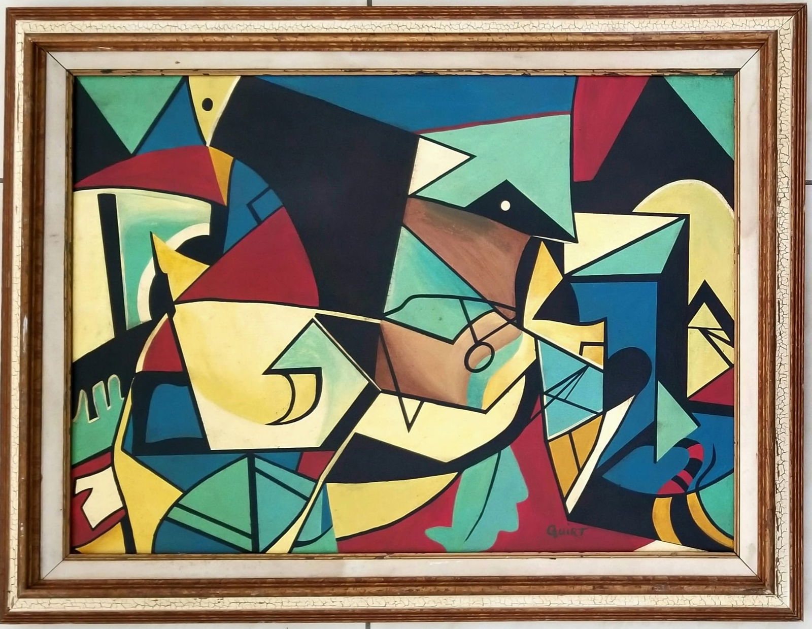 Amazing Vtg Walter Quirt Oil Canvas (1 of 2)