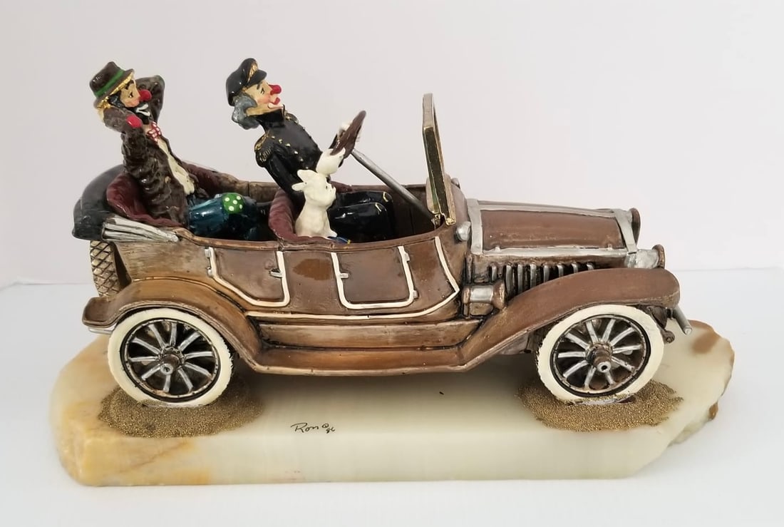 Amazing Ron Lee 1986 Clowns & Dog Sculpture (1 of 6)