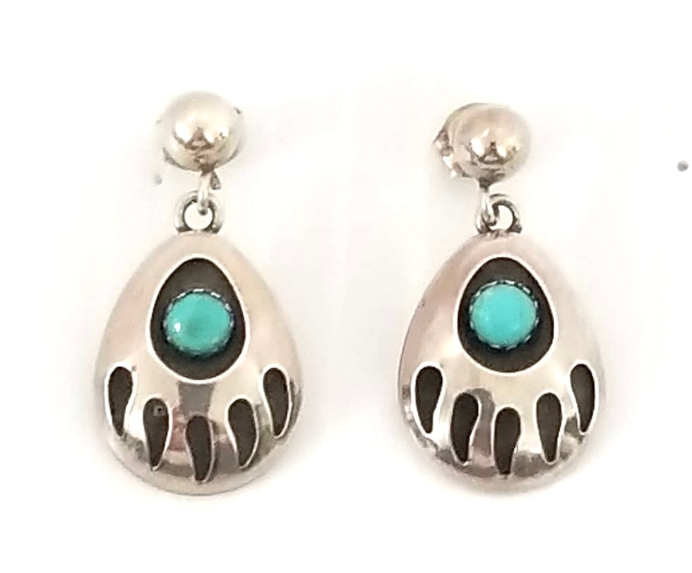Amazing Q.T 925 Sterling Silver Turquoise Earrings (1 of 4)