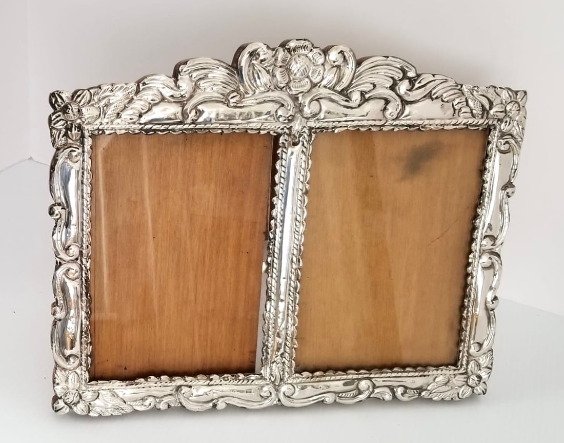 Amazing Sterling Silver Two Photos Picture Frame (1 of 2)