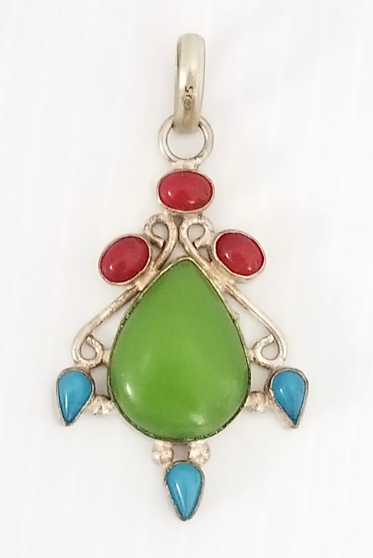 Amazing 925 Sterling Natural Stone Pendant (1 of 6)