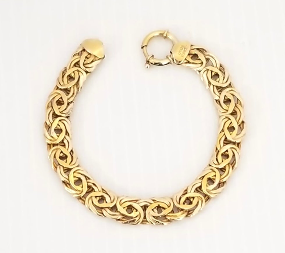 Amazing 925 Steling Gold Tone Turkey Modern Bracelet (1 of 5)