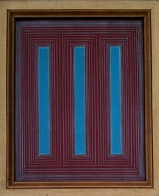 Amazing Richard Anuszkiewicz 1985 Acrylic Masonite