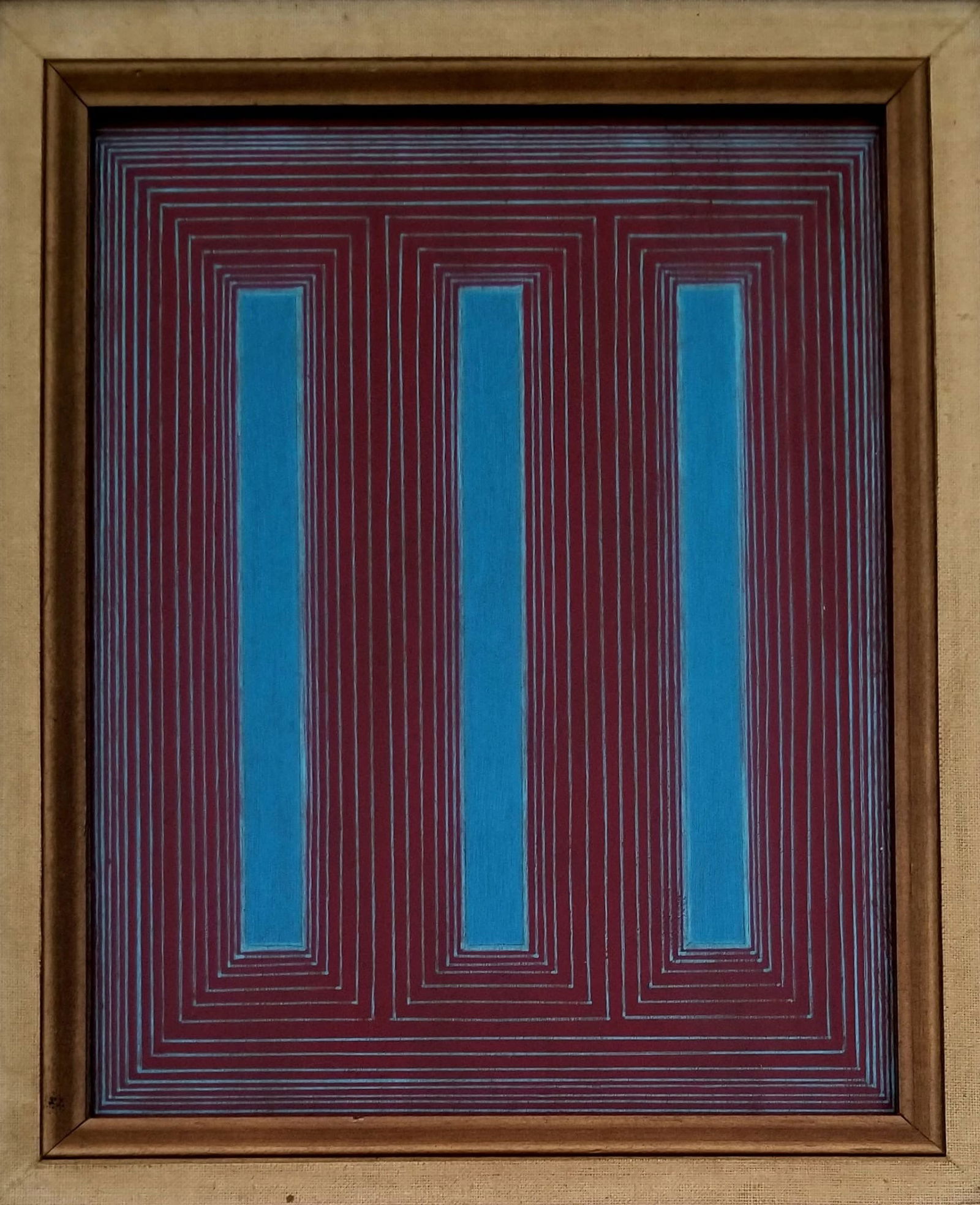 Amazing Richard Anuszkiewicz 1985 Acrylic Masonite (1 of 3)