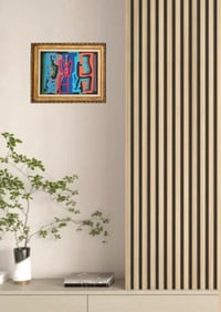 Amazing Wendell Brazeau 1961 Acrylic Canvas Board