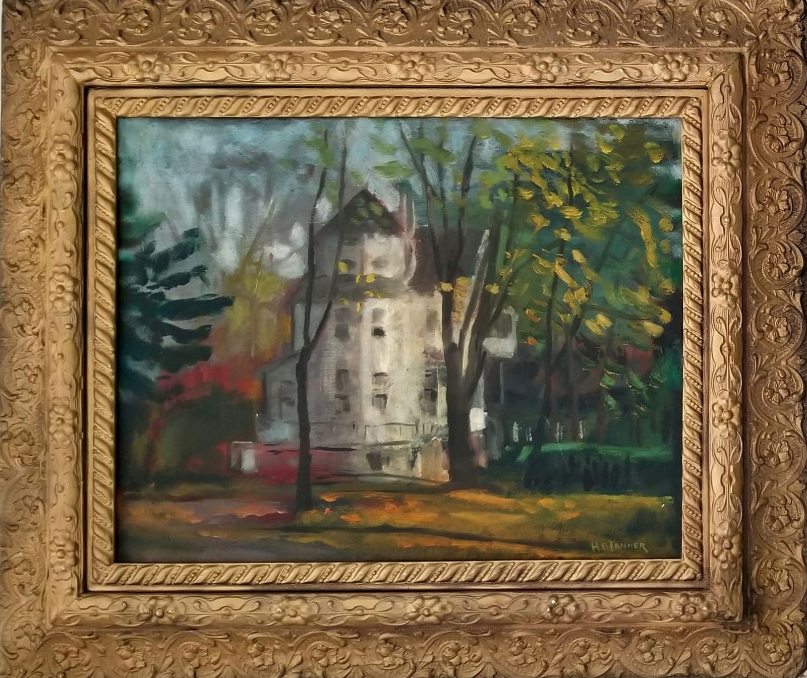 Amazing Henry Ossawa Tanner Oil Board: Attributed to Henry Ossawa Tanner, it does not have a COA. Medium: oil board. Frame: 28 x 24 inches. Provenance: private owner. Biography: 1859 - 1937. Born Pittsburg, PA, June 21, 1859; died Paris, F