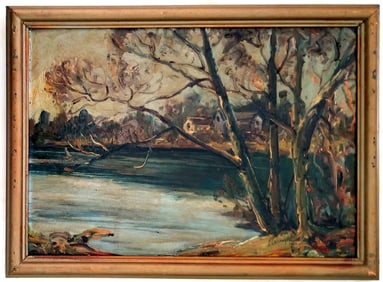 Amazing Max Slevogt 1910 Impresionist Oil Wood