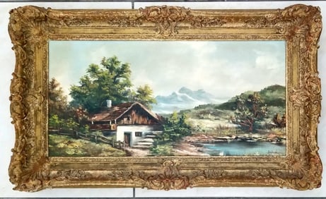 Amazing A D Greer Oil Canvas