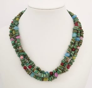 Amazing Jay King DTR Turquoise Multistone Necklace