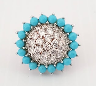 Amazing Canada 925 Sterling Zirconia Green Stone Ring