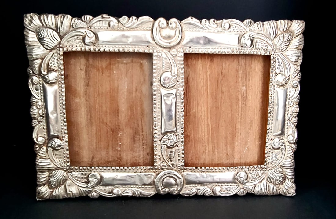 Amazing 900 Sterling Silver Picture Frame (1 of 3)