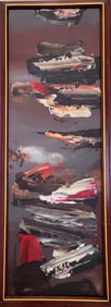 Amazing Abidin Dino Oil On Panel