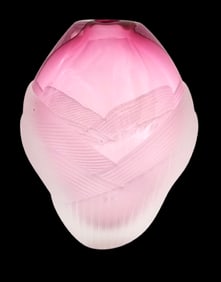 Amazing Albert Signed Pink Cut Acid Vase