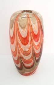 Amazing Murano Gold Inside Art Glass Vase