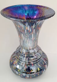 Amazing Multicolor Iridescent Art Glass Vase