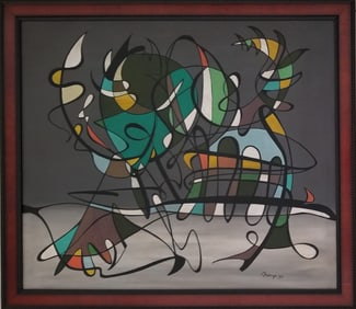 Amazing Abidin Elderoglu 1970 Oil Canvas