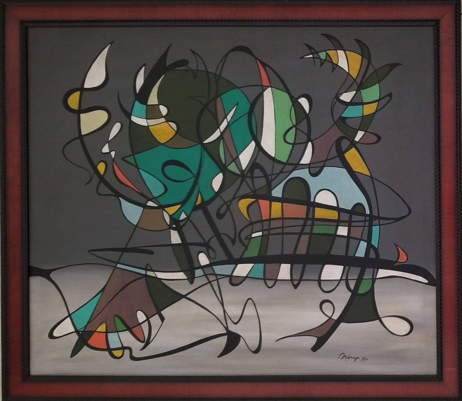 Amazing Abidin Elderoglu 1970 Oil Canvas (1 of 2)