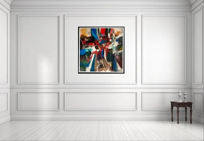 Amazing Robert Walter Irwin Oil Masonite