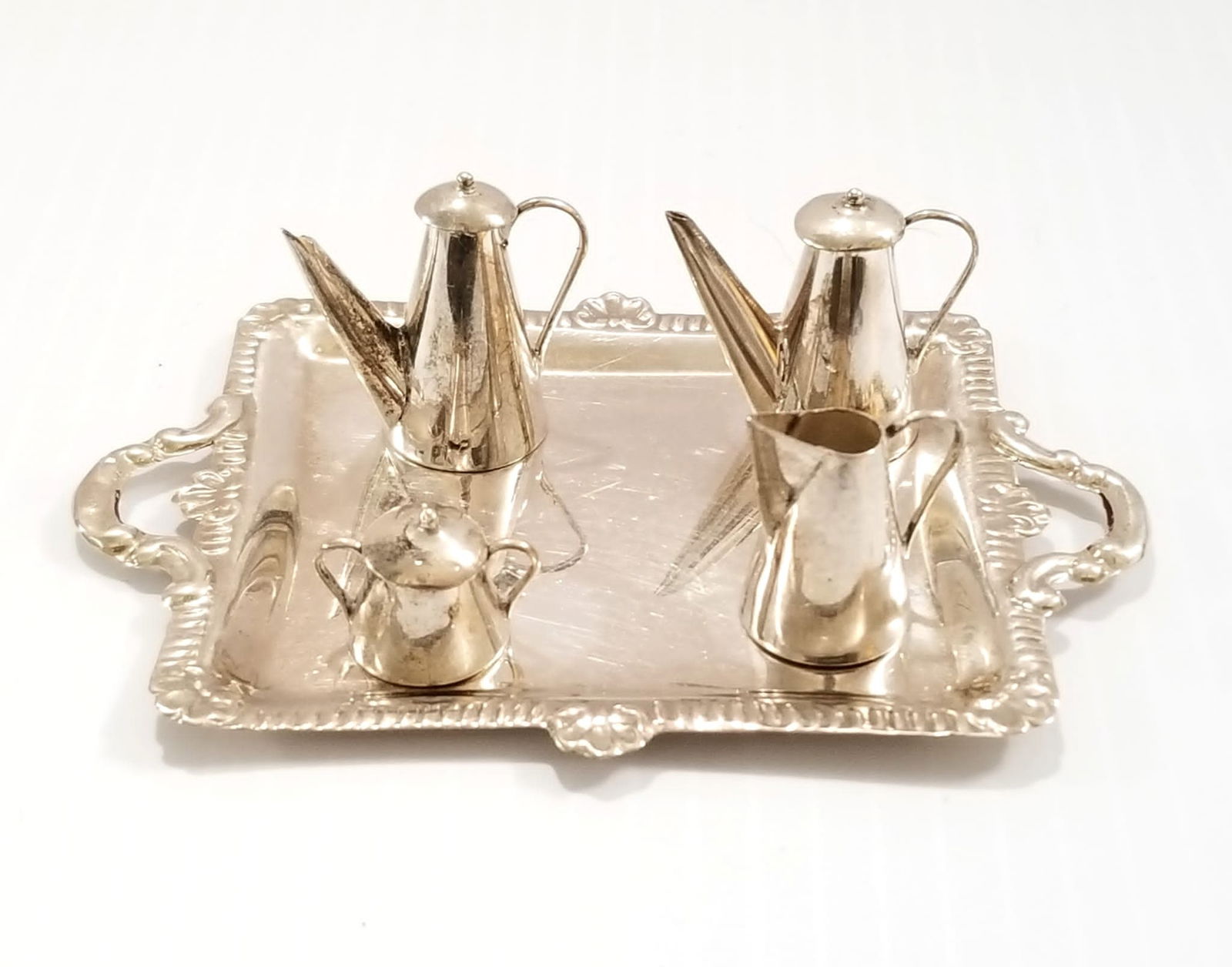 Amazing 925 Sterling Peru Miniature Service Set (1 of 5)