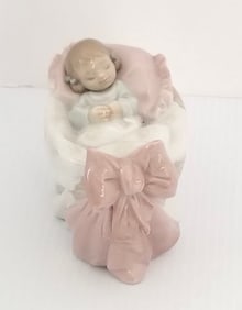Amazing Lladro Baby Girl Porcelain Figurine