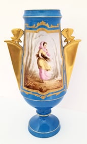 Amazing Sevres Polychrome Porcelain Vase
