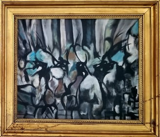 Amazing Arthur Pinajian 1991 Oil Canvas