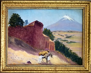 Amazing Signed Oropeza Mexico Oil Wood