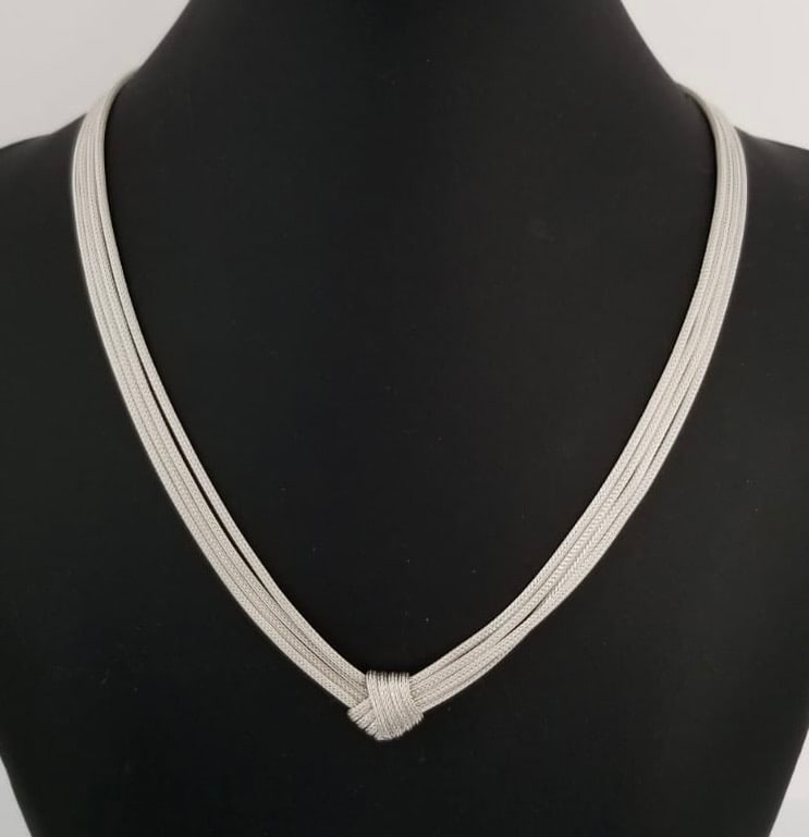 Amazing 925 Italy 4 Chains Designer Necklace (1 of 7)