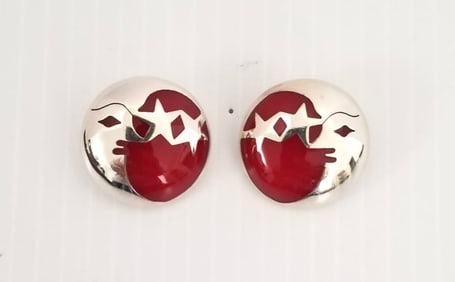 Amazing Taxco Mexico 925 Sterling Silver Earrings