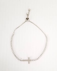 Amazing FZ 925 Sterling Silver Cross Bracelet