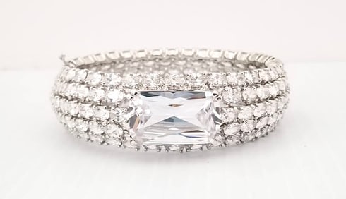 Amazing Charles Winston Zirconia 925 Bracelet