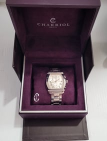 Amazing Charriol Geneve Silver Watch