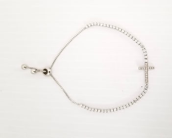 Amazing FZ 925 Sterling Silver Cross Bracelet